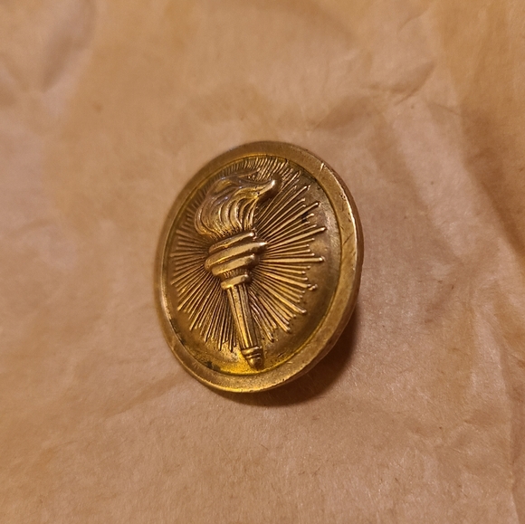 Vintage Torch of Knowledge Military Lapel Pin - Picture 2 of 4